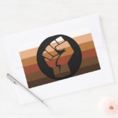 Personen met een kleurpride (POC) Rechthoekige Sticker (Envelop)