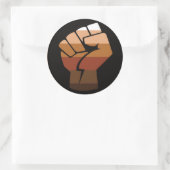 Personen met een kleurpride (POC) Ronde Sticker (Tas)