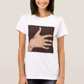 Personen met handmatige vrouwen T-Shirt (Voorkant)