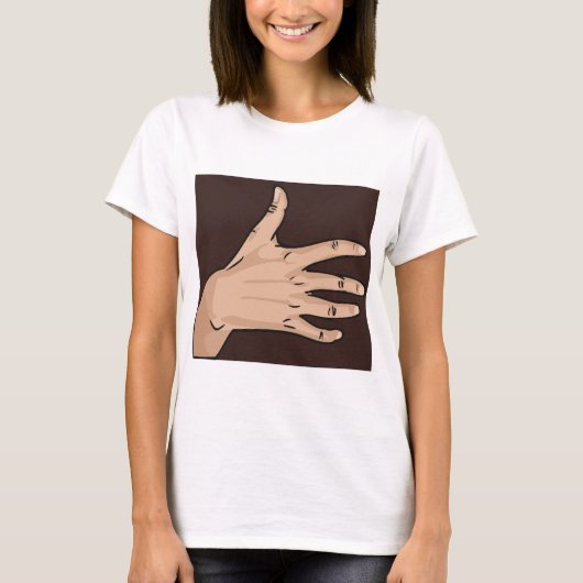 Personen met handmatige vrouwen T-Shirt (Voorkant)