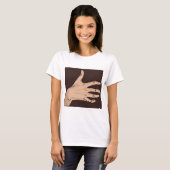 Personen met handmatige vrouwen T-Shirt (Voorkant volledig)