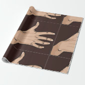 Personen met handwerkpapier cadeaupapier (Uitgerold)