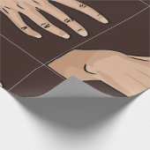 Personen met handwerkpapier cadeaupapier