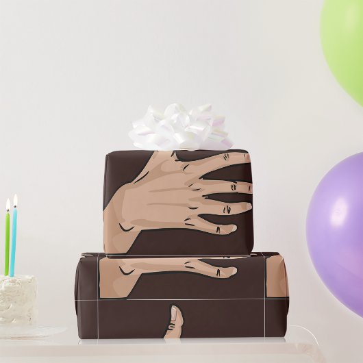 Personen met handwerkpapier cadeaupapier