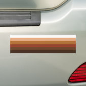 Personen met kleurpride bumpersticker (Op auto)