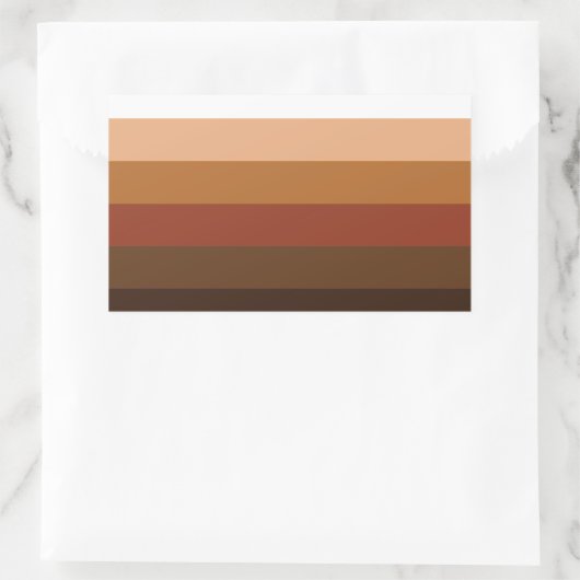 Personen met kleurpride rechthoekige sticker (Tas)