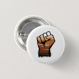 Personen met kleurpride vuist ronde button 3,2 cm