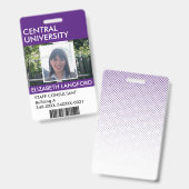 Personennaamplaatje | Aangepaste Logo en kleur Badge (Front & Back)