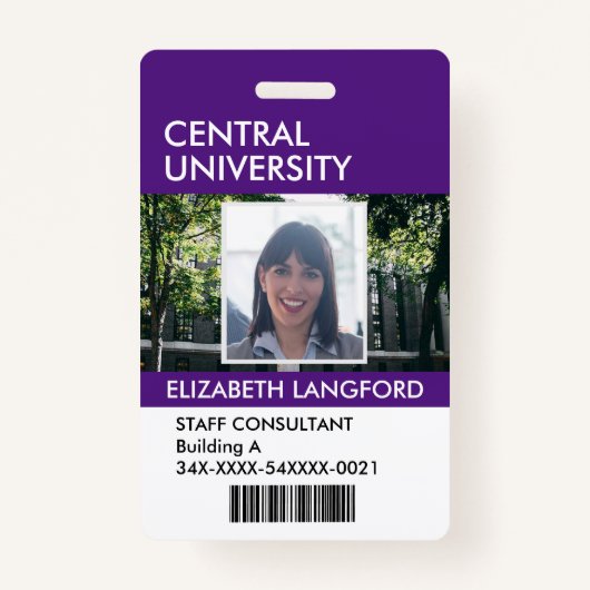 Personennaamplaatje | Aangepaste Logo en kleur Badge (Voorkant)