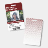 Personennaamplaatje | Aangepaste Logo en kleur Badge (Front & Back)