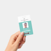 Personennaamplaatje | Aangepaste Logo en kleur Badge (Handheld)