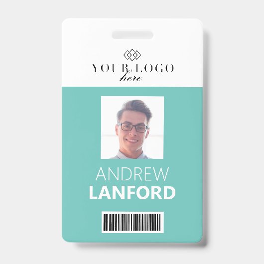 Personennaamplaatje | Aangepaste Logo en kleur Badge (Front)