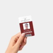 Personennaamplaatje | Aangepaste Logo en kleur Badge (Handheld)