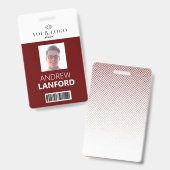 Personennaamplaatje | Aangepaste Logo en kleur Badge (Front & Back)