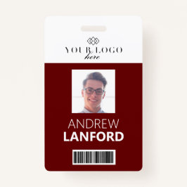 Personennaamplaatje | Aangepaste Logo en kleur Badge