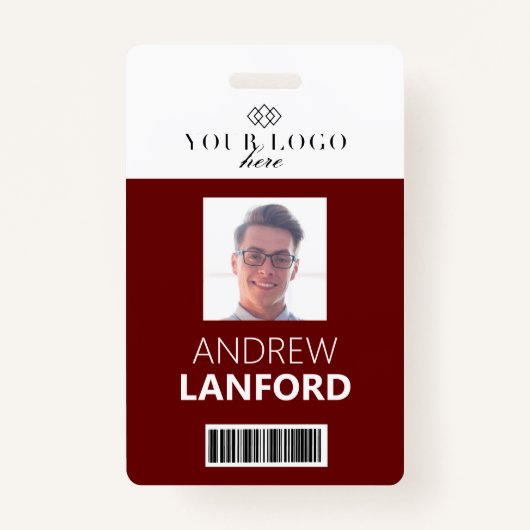 Personennaamplaatje | Aangepaste Logo en kleur Badge (Voorkant)