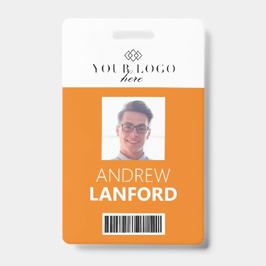 Personennaamplaatje | Aangepaste Logo en kleur Badge (Front)