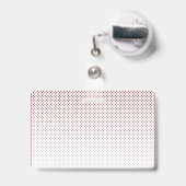 Personennaamplaatje | Aangepaste Logo en kleur Badge (Back with Retractable)