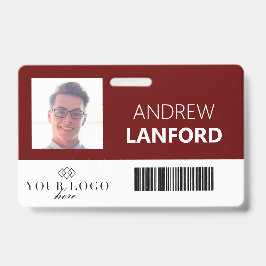 Personennaamplaatje | Aangepaste Logo en kleur Badge