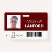 Personennaamplaatje | Aangepaste Logo en kleur Badge (Voorkant)