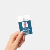 Personennaamplaatje | Aangepaste Logo en kleur Badge (Handheld)