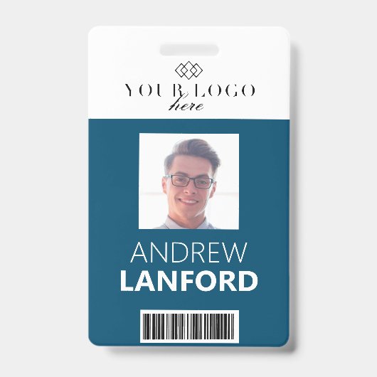 Personennaamplaatje | Aangepaste Logo en kleur Badge (Front)