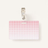 Personennaamplaatje | Aangepaste tekst en kleuren  Badge (Achterkant met clip)