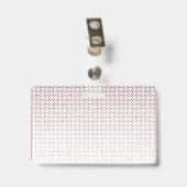 Personennaamplaatje | Aangepaste tekst en kleuren Badge (Back with Clip)