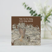 Personenwaardering Funny Tan Bunny Pun Business (Staand voorkant)