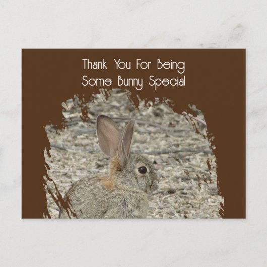 Personenwaardering Funny Tan Bunny Pun Business Briefkaart (Voorkant)