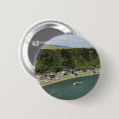 Personenzug an der Loreley Ronde Button 5,7 Cm (Voorkant /achterkant)