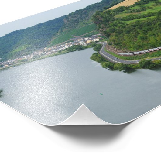 Personenzug bei Löf Foto Afdruk (Hoek)