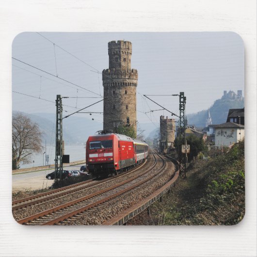 Personenzug in Oberwesel Muismat (Voorkant)