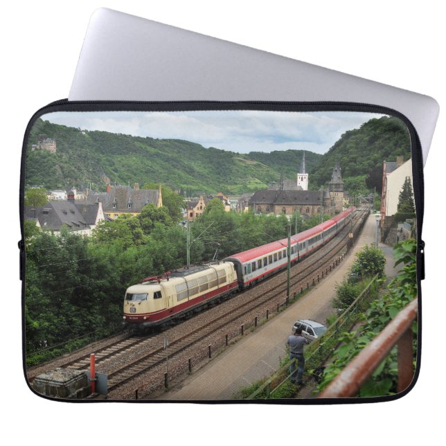 Personenzug in St. Goar Laptop Sleeve (Voorkant)