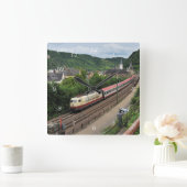 Personenzug in St. Goar Vierkante Klok (Huis)