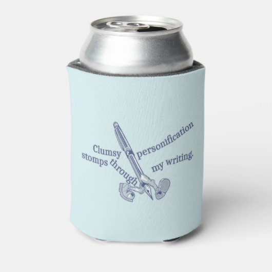 Personificatie Grappig Creatief schrijven Blikjeskoeler (Blikje Achterkant)