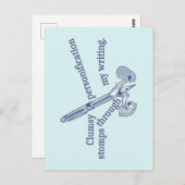 Personificatie Grappig Creatief schrijven Briefkaart (Voorkant / Achterkant)