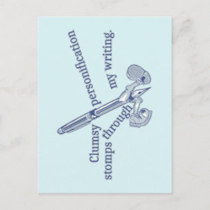 Personificatie Grappig Creatief schrijven Briefkaart