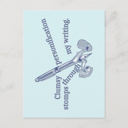 Personificatie Grappig Creatief schrijven Briefkaart (Voorkant)