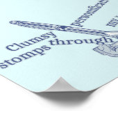 Personificatie Grappig Creatief schrijven Poster (Hoek)