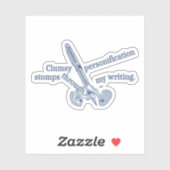 Personificatie Grappig Creatief schrijven Sticker (Vel)
