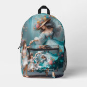 PERSONILIZE TEXT AND PICTURE  BEDRUKTE RUGZAK (Voorkant)