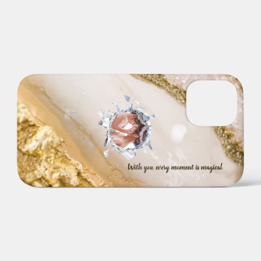 PERSONILIZE TEXT AND PICTURE  Case-Mate iPhone CASE (Achterkant (horizontaal))