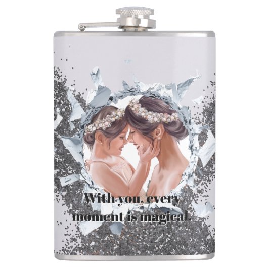 PERSONILIZE TEXT AND PICTURE HEUPFLES (Voorkant)