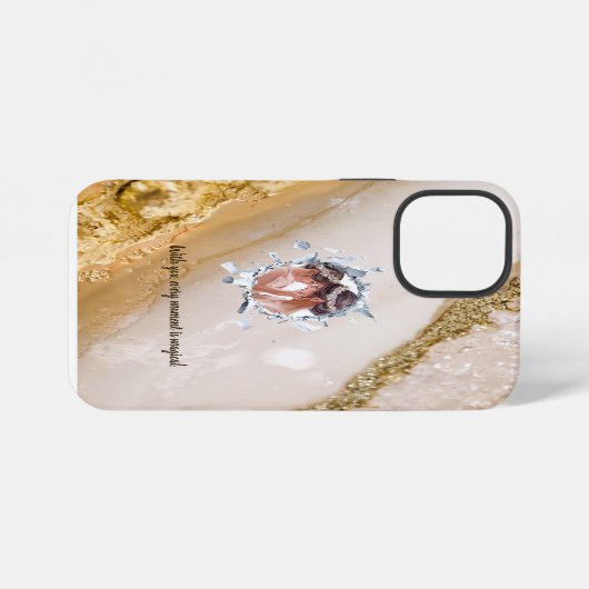 PERSONILIZE TEXT AND PICTURE iPhone HOESJE (Achterkant horizontaal)