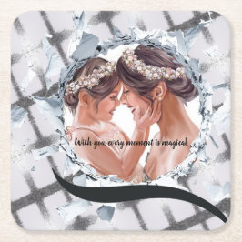 PERSONILIZE TEXT AND PICTURE KARTONNEN ONDERZETTERS