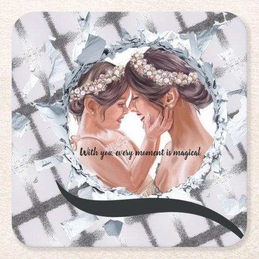 PERSONILIZE TEXT AND PICTURE KARTONNEN ONDERZETTERS (Voorkant)