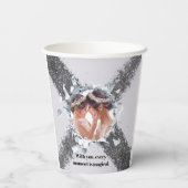 PERSONILIZE TEXT AND PICTURE  PAPIEREN BEKERS (Achterkant)