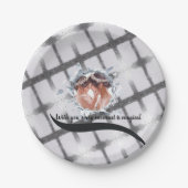 PERSONILIZE TEXT AND PICTURE  PAPIEREN BORDJE (Voorkant)