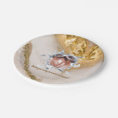 PERSONILIZE TEXT AND PICTURE PAPIEREN BORDJE (Gekanteld)